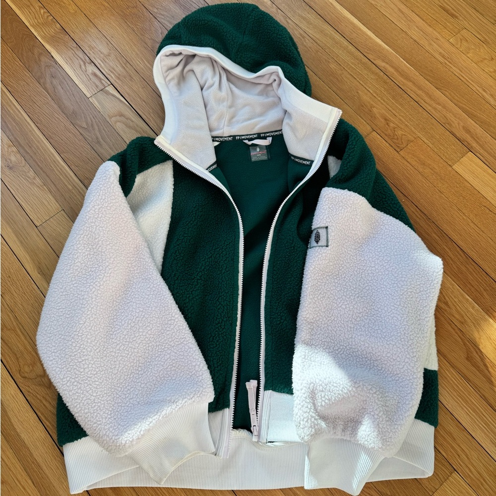FP Movement Green, Light Purple and White Fleece